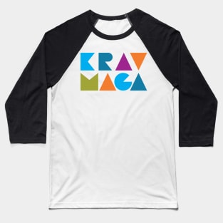 Krav Maga Rainbow Blocks Baseball T-Shirt